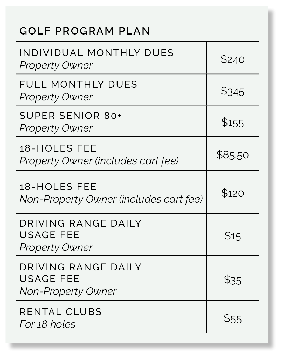 Golf - Big Canoe POA